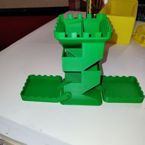 Vibrant Green Geometric Building Set